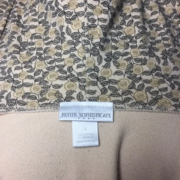 Petite Sophisticate Hoodie Sweatshirt; Low-Neckline; Size Large - Picture 7 of 8